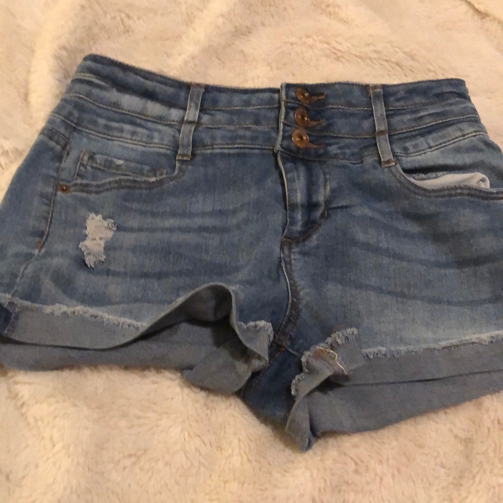Short , light blue ,size 2
